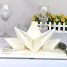 custom pre folded napkins with creative star shaped for wedding party