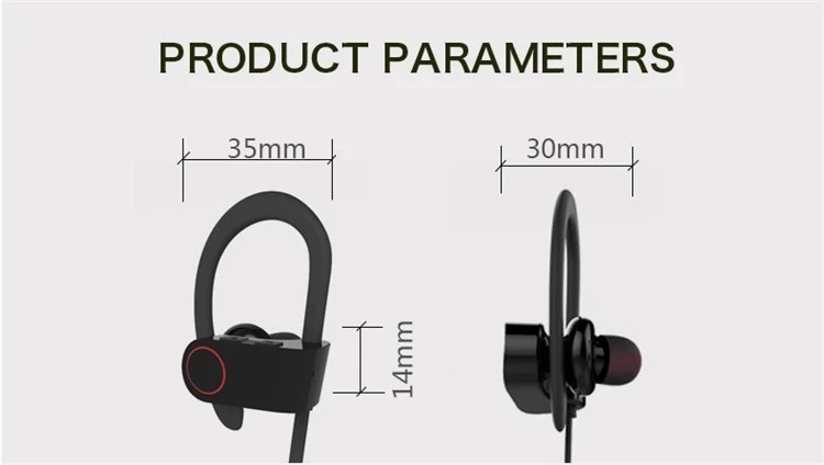 Amazon top seller 2018 U8 waterproof IP68 wireless bluetooth earphone , bluetooth noise cancelling headphones for sport - ANKUX.COM