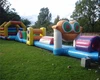 New inflatable obstacle 10m length cartoon inflatable obstacle course from Guangzhou