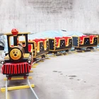 Shopping mall children rides electric amusement track mini road train