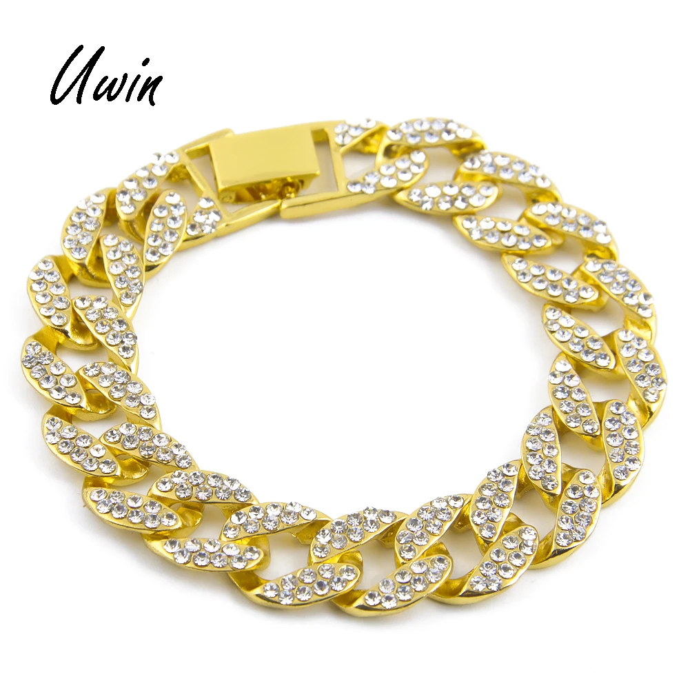 Hot Selling Men Iced Out Cuban Link Chain Bracelet Gold Plated Miami Cuban Chain Bracelet, Gold,silver
Hot Selling Men Iced Out Cuban Link Chain Bracelet Gold Plated Miami Cuban Chain Bracelet, Gold,silver