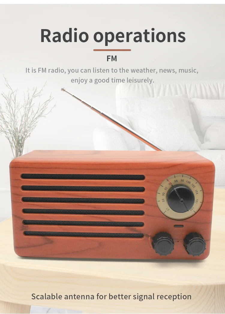 Multi-Function BT Speaker Mini Portable Retro Radio Antique