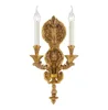 French European Antique Dewaxing Solid Brass Candle Wall Lamp/Wall Bracket/Wall Sconce