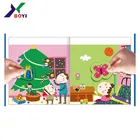 Different shapes coloring book with sticker