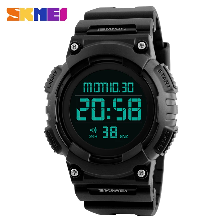 

1248 SKMEI Fashion Brand Luxury Men Sports Watches 50M Water Shock Resist Multifunction Digital Wrist Watch