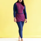 Womens Modest Swimsuits 2 Pieces plus size Muslim Swimwear Surfing Suit