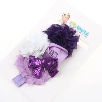 newborn baby headband bows chiffon and sequin shabby chic chiffon and sequin headband purple white newborn baby headband bows chiffon and sequin shabby chic chiffon and sequin headband purple white