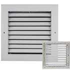 HVAC aluminum return air vent grille with small baldes