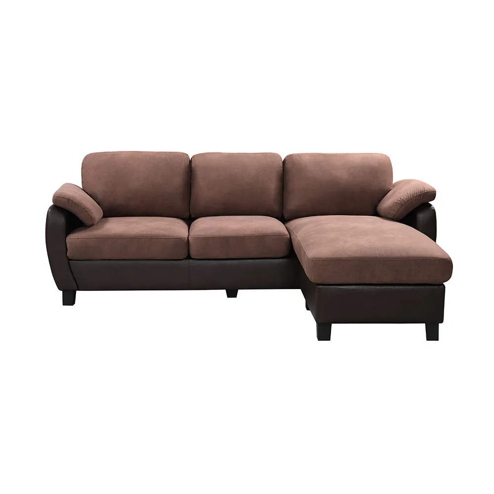 Bela casa mobiliário conversível barato sofá em forma de l