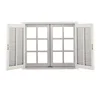Business Cooperation Burglarproof Aluminum French Malaysia Style Casement Windows With Grill Inside
