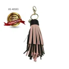 New Product Custom Wholesale Keychain Leather Tassel Keychain Leather Keychain