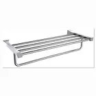 stainless steel bathroom luxury accessories bath towel shelf chrome finish 60cm