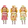China Factory Wholesale Doll Clothes for American 18" Dolls Hats and Dress