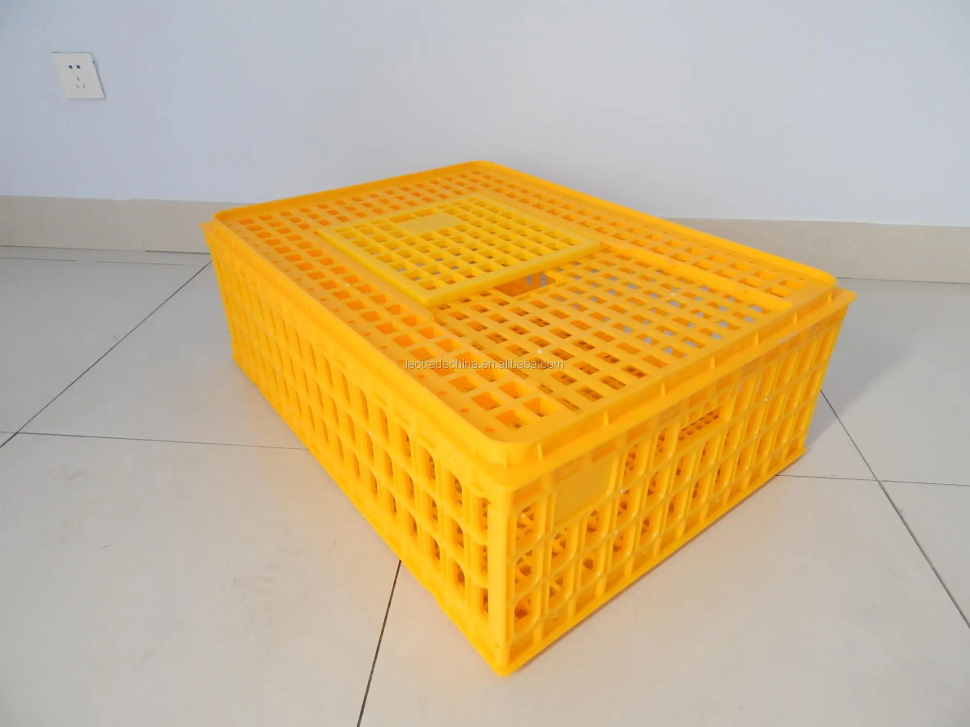 Plastic transport cage for chicken
