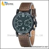 Military bespoke watch for men with genuine leather band UN4251G-B