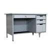 Cambodia modern simple style steel frame office furniture L1200mm 3 locakble drawer metal office desk
