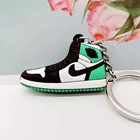 Custom red white basketball air jordan shoe keychain
