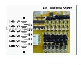 Protection Circuit Module (PCM) For 19.2V LiFePO4 Battery Pack at 10A limited