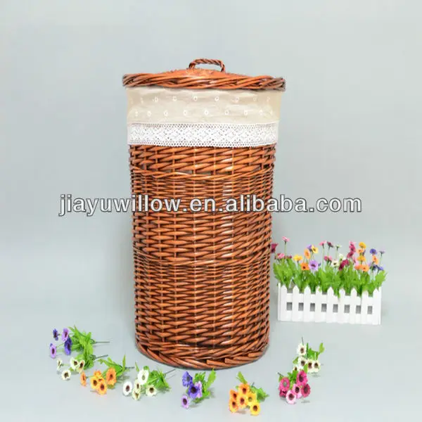 2016 handicraft empty wicker laundry basket