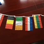 2018 World Cup National banner PVC Flags Guard Flag Custom Shape Size Printing Pennant bunting flying