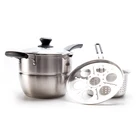 304 stainless steel Multi-function cooking pot milk pot cookware kitchenware frying pan noodle cookware set 697010393023