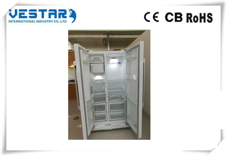 no inverter double side by side refrigerator with ice and water