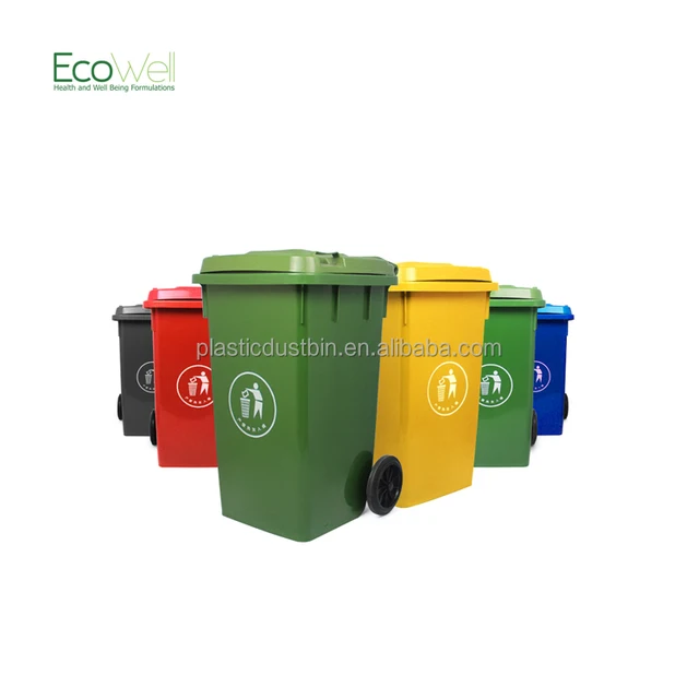 alibaba trade assurance 100l colored recycling plastic trash bin