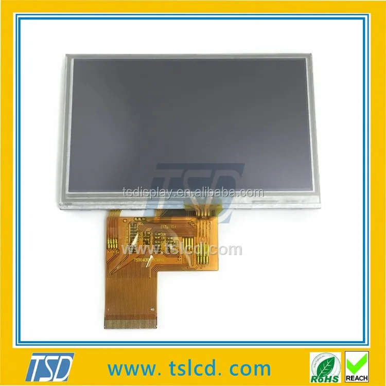 4.3" tft lcd touch display module 480x272 with 40pins RGB interface
