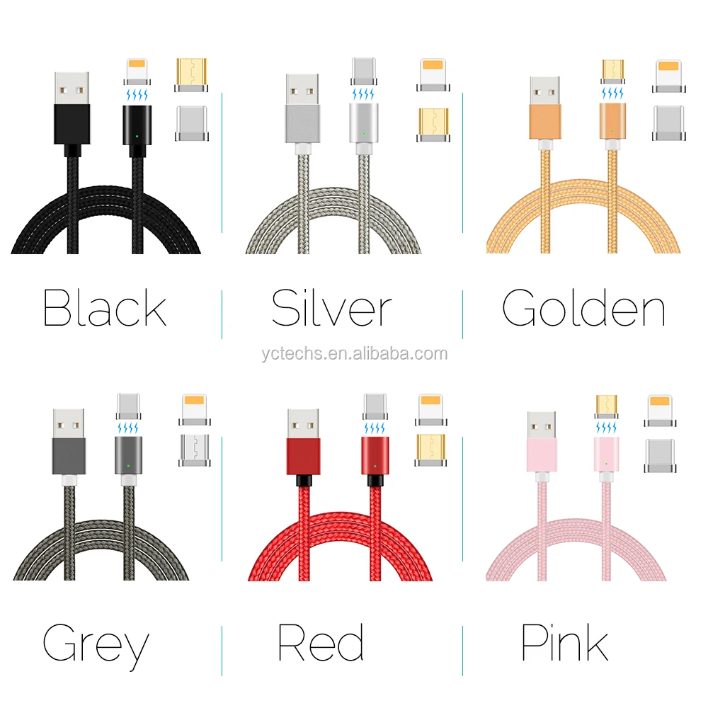 Original high quality fast charging micro usb cable for iphone 6 charger cable with usb led light magnetic usb cable - ANKUX.COM