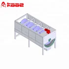 Rolling drum brush cleaning machine for fruit and vegetables from KAAE