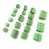 5mm Pitch 2 3 4 5 6 Pole PCB Mount Screw pin straight vatical Terminal Block Connector 300V 10A Green AWG24-12