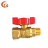 CG-C33 Lead Free Brass Miniatures Ball Valve 1/4'' Butterfly Handle OEM