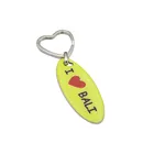 Promotional item surfboard bali metal zinc alloy keychain personalized,sticker bali surfing keyring keychain