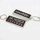custom zinc alloy metal keychain die cast engraved keychain with chain
