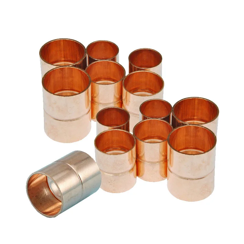 28*1mm HVAC Thick Equal Cooper Pipe Fitting Straight Coupling Plumbing For Air Conditioner Refrigeration,Freezer,Cooler,Parts