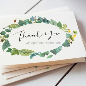 thank you card elegant shape handmade card greeting paper card