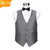 Chunhe custom casualmen grey hotel work wedding waistcoat suit with 4 button