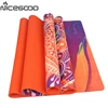 Natural Rubber Folding Fitness Sport Pilates Workout Yoga Mat With Colorized Rubber