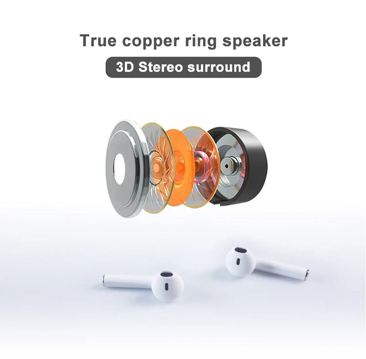 TWS-i12 earphones binaural call wireless stereo with charging box headphones sports earplugs - ANKUX.COM