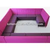 modern fabric customize purple fabric sectional sofa