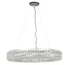 Design Luxury Round Shape Ring K9 Crystal chandelier For Living Room Pendant Lights