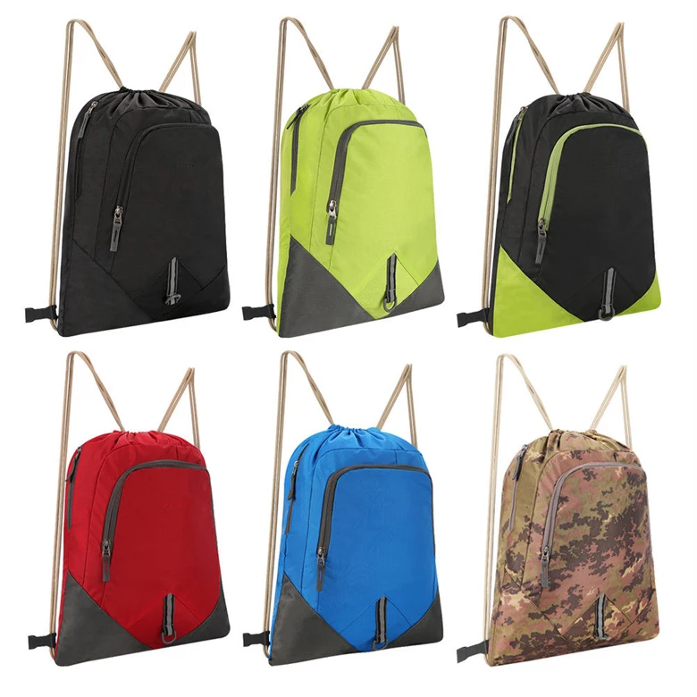 Lightweight Gym Sports Shoulder Backpack Drawstring Bag