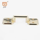 custom luggage handle base bag accessories handbag gold metal handle base for bag