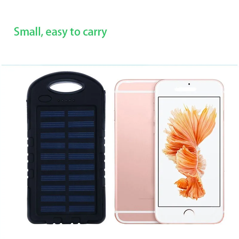 Waterproof solar power bank 60000mah solar portable charger for iphone 7 charger - ANKUX.COM