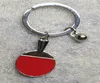 Ping Pong Keychain PADDLE with BALL Table Tennis keyring Metal KEY CHAIN sports keychains