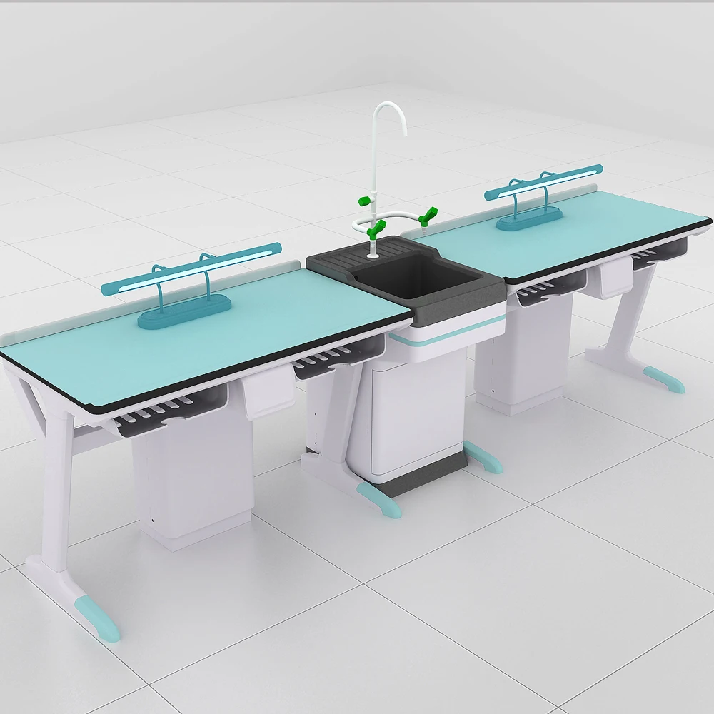 Alkali Acid Proof Resin Top Lab Table Biology Work Bench Of Lab