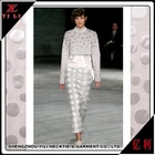 Fashion new design women polyester jacquard fabric for dresses