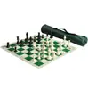 Standard Tournament Chess Set New Game Gifts with Plastic Pieces and Blue Roll