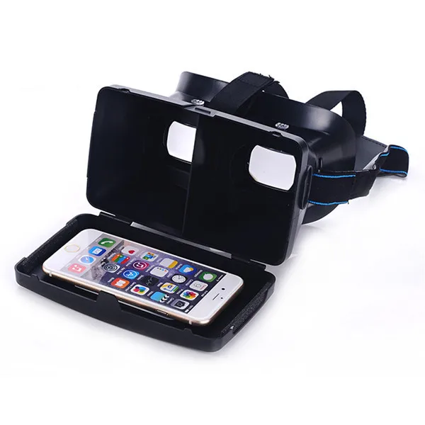 Plastic Google VR Virtual Reality Cardboard Head Mount 3D Video Glasses for 3.5-6 inch Smartphone