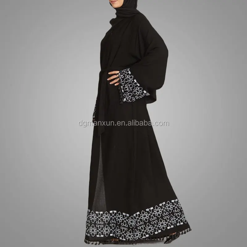 100% polyester muslim kimono cardigan